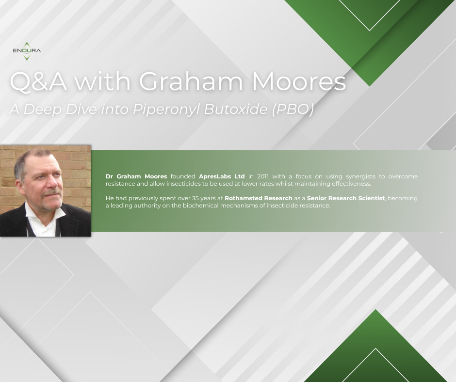 Q&A with Graham Moores: A deep dive into Piperonyl Butoxide (PBO)